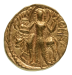 Stamp of Coins » Kushan Kushanas, Vasishka, c. 247-265, AV dinar, 7.77 g. Oesho Bull