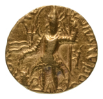 Stamp of Coins » Kushan Kushanas, Vasishka, c. 247-265, AV dinar, 7.88 g. Oesho Bull