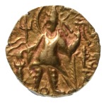 Stamp of Coins » Kushan Kushanas, Kanishka III, c. 267-270, AV quarter dinar, 1.91 g. Ardoksho