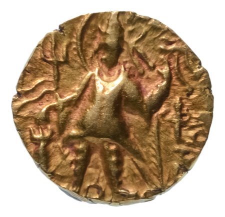 Kushanas, Kanishka III, c. 267-270, AV quarter dinar, 1.91 g. Ardoksho
