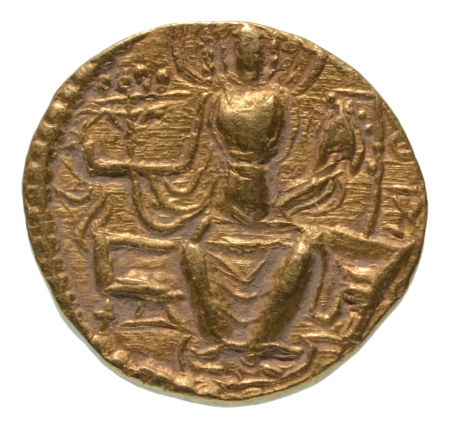 Kushanas, Kanishka III, c. 267-270, AV dinar, 7.82 g. Ardoksho