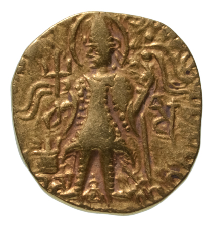 Kushanas, Vasudeva II, c. 275-300, AV dinar, 7.70 g. (21 mm). Ardoksho