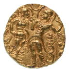 Stamp of Coins » Gupta Gupta Empire, Chandragupta I, c. 319-335, AV dinar, 7.86 g. King and Queen