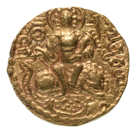 Gupta Empire, Chandragupta I, c. 319-335, AV dinar, 7.35 g. King and Queen