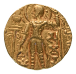 Stamp of Coins » Gupta Gupta Empire, Samudragupta, c. 335-375, AV dinar, 7.56 g. Javelin