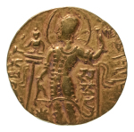 Stamp of Coins » Gupta Gupta Empire, Samudragupta, c. 335-375, AV dinar, 7.66 g. Javelin