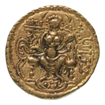 Stamp of Coins » Gupta Gupta Empire, Samudragupta, c. 335-375, AV dinar, 7.58 g. Javelin