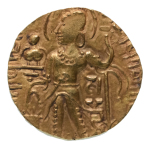 Stamp of Coins » Gupta Gupta Empire, Samudragupta, c. 335-375, AV dinar, 7.71 g. Javelin