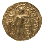 Stamp of Coins » Gupta Gupta Empire, Samudragupta, c. 335-375, AV dinar, 7.58 g. Javelin