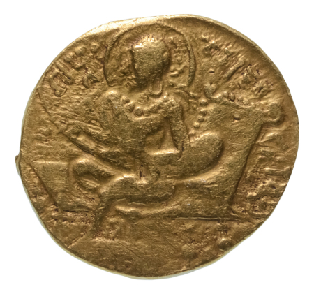 Gupta Empire, Samudragupta, c. 335-375, AV dinar, 7.25 g. Lyrist