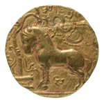 Stamp of Coins » Gupta Gupta Empire, Samudragupta, c. 335-375, AV dinar 7.36 g. Horse
