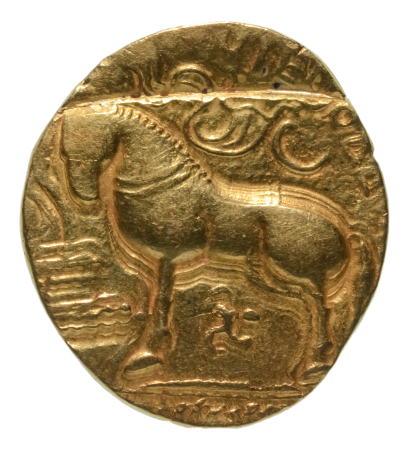 Gupta Empire, Samudragupta, c. 335-375, AV dinar 7.53 g. Horse