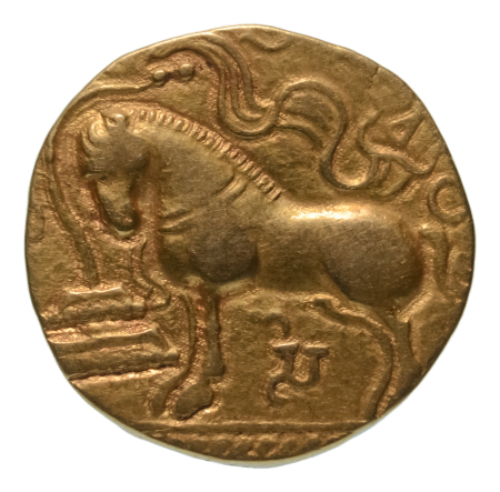 Gupta Empire, Samudragupta, c. 335-375, AV dinar 7.45 g. Horse