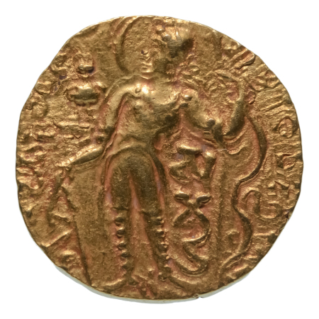 Gupta Empire, Samudragupta, c. 335-375, AV dinar, 7.72 g. Archer