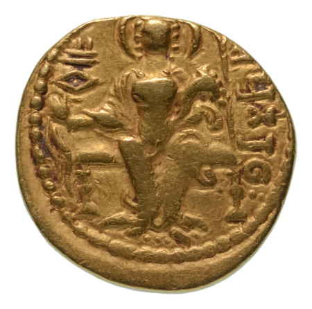 Gupta Empire, Samudragupta, c. 335-375, AV dinar, 7.46 g. Archer