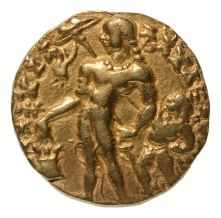 Gupta Empire, Chandragupta II, c. 380-413, AV dinar, 7.73 g. Parasol