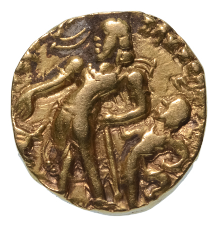Gupta Empire, Chandragupta II, c. 380-413, AV dinar, 7.78 g. Parasol