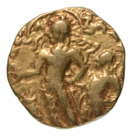 Gupta Empire, Chandragupta II, c. 380-413, AV dinar, 7.77 g. Parasol