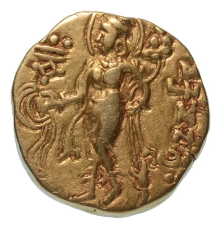 Gupta Empire, Chandragupta II, c. 380-413, AV dinar, 7.77 g. Parasol