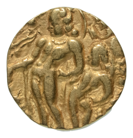 Gupta Empire, Chandragupta II, c. 380-413, AV dinar, 8.10 g. Parasol