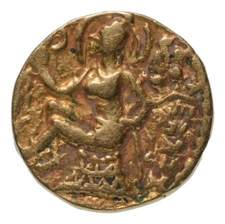 Gupta Empire, Chandragupta II, c. 380-413, AV dinar, 7.77 g. Horseman