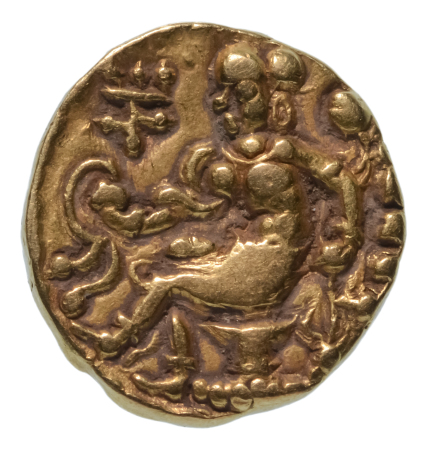 Gupta Empire, Chandragupta II, c. 380-413, AV dinar, 7.77 g. Horseman