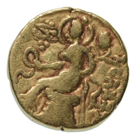 Gupta Empire, Chandragupta II, c. 380-413, AV dinar, 7.65 g. Horseman