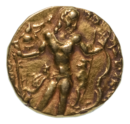 Gupta Empire, Chandragupta II, c. 380-413, AV dinar, 7.78 g. Archer