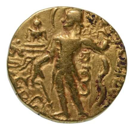 Gupta Empire, Chandragupta II, c. 380-413, AV dinar, 7.59 g. Archer