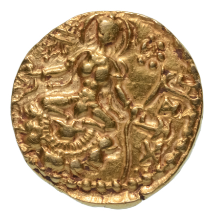 Gupta Empire, Chandragupta II, c. 380-413, AV dinar, 7.89 g. Archer