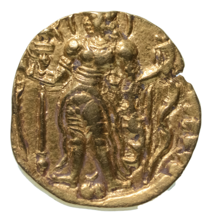 Gupta Empire, Chandragupta II, c. 380-413, AV dinar, 8.08 g. Archer