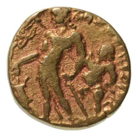 Gupta Empire, Chandragupta II, c. 380-413, AV dinar, 7.57 g. Parasol