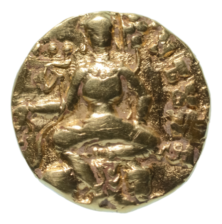 Gupta Empire, Kumaragupta I, c. 415-455, AV dinar, 8.00 g. Lion slayer
