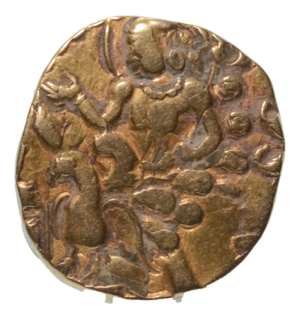 Gupta Empire, Kumaragupta I, c. 415-455, AV dinar, 8.13 g. Kartikeya