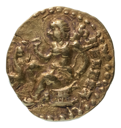 Gupta Empire, Kumaragupta I, c. 415-455, AV dinar, 8.07 g. Horseman