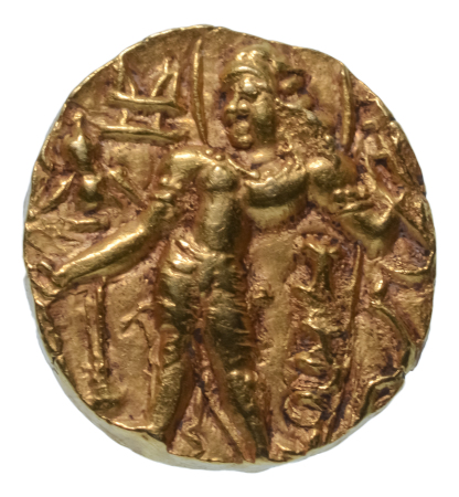 Gupta Empire, Chandragupta IV, c. after 470, AV dinar, 8.61 g. Archer