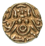 Stamp of Coins » Hindu coins of medieval India Yadavas of Tribhuvanagiri, Kumara Pala, 11th century, AV half dinar, 2.07 g.