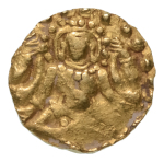 Stamp of Coins » Hindu coins of medieval India Kalachuris of Tripuri, Gangeya Deva, 1015-1040, AV half dinar, 2.09 g.
