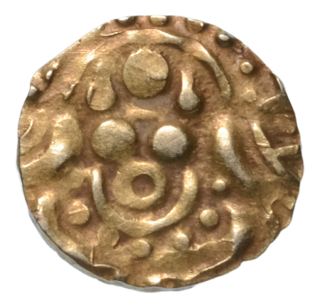 Chandellas of Jejakabhuti, Madanavarman, 1129-1163, AV half dinar, 1.04 g.