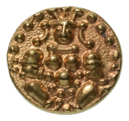 Vijaynagar Kingdom, Tuluva dynasty, Krishna Deveraya, c. 1509-1529, AV pagoda, 3.32 g,