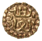 Stamp of Coins » Islamic coins and Sultanates Indonesia: Sultanate of Samudra Pasai, Ahmad II, c. 1326-1360. AV kupang, 0.61 g.
