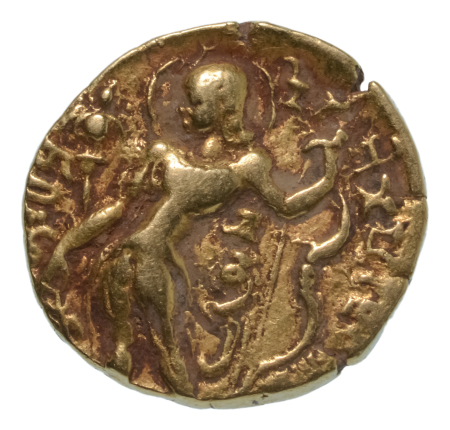 Gupta Empire, Chandragupta II, c. 380-413, AV dinar, 7.71 g. Archer