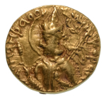 Stamp of Coins » Kushan Kushanas, Huvishka, c. 151-192, AV dinar, 7.85 g. Ardoksho