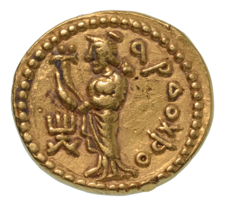 Kushanas, Huvishka, c. 151-192, AV dinar, 7.85 g. Ardoksho