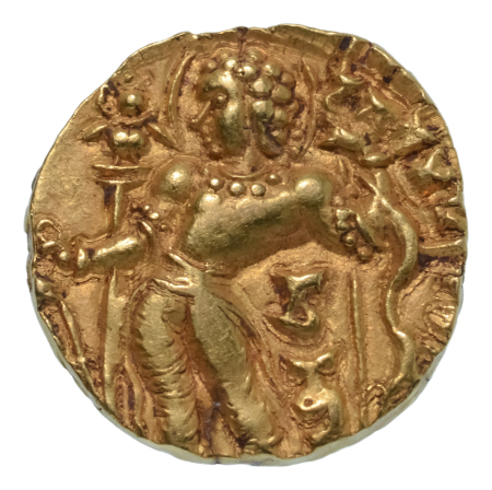 Gupta Empire, Chandragupta II, c. 380-413, AV dinar, 7.98 g. Archer