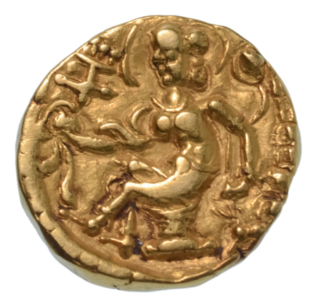 Gupta Empire, Chandragupta II, c. 380-413, AV dinar, 7.79 g. Horseman