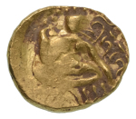 Post-Gupta, unknown era, unknown type. AV dinar, 7.96 g.