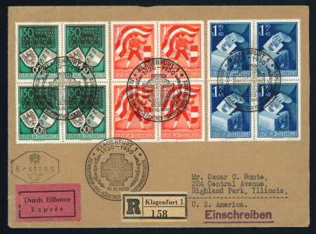 Stamp of Austria » 2nd. Republic AUSTRIA: 1950 (Oct. 10)