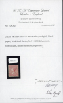 Stamp of Great Britain » 1855-1900 Surface Printed » 1855-57 No Corner Letters 1855-57 wmk small garter 4d carmine, paper slightly blued, unused