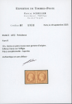 Stamp of France » Présidence de 1852 1852, 10c Napoléon, Présidence, Y&T n°9  bistre-jaune